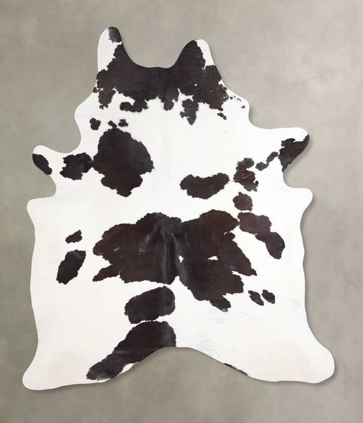 Chocolate and White X-Large Brazilian Cowhide Rug 7'5"H x 5'8"W #A46917 by Hudson Hides