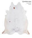 Salt and Pepper Brown X-Large Brazilian Cowhide Rug 7'4"H x 6'3"W #A4692 by Hudson Hides