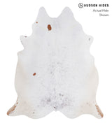 Salt and Pepper Brown X-Large Brazilian Cowhide Rug 7'4"H x 6'3"W #A4692 by Hudson Hides