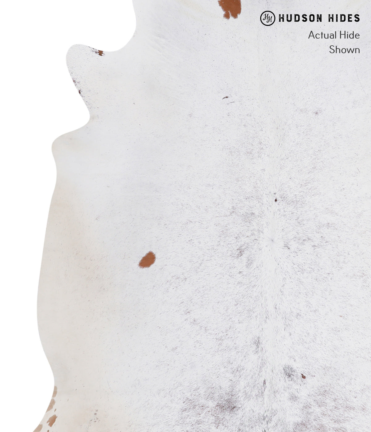 Salt and Pepper Brown Cowhide Rug #A4692