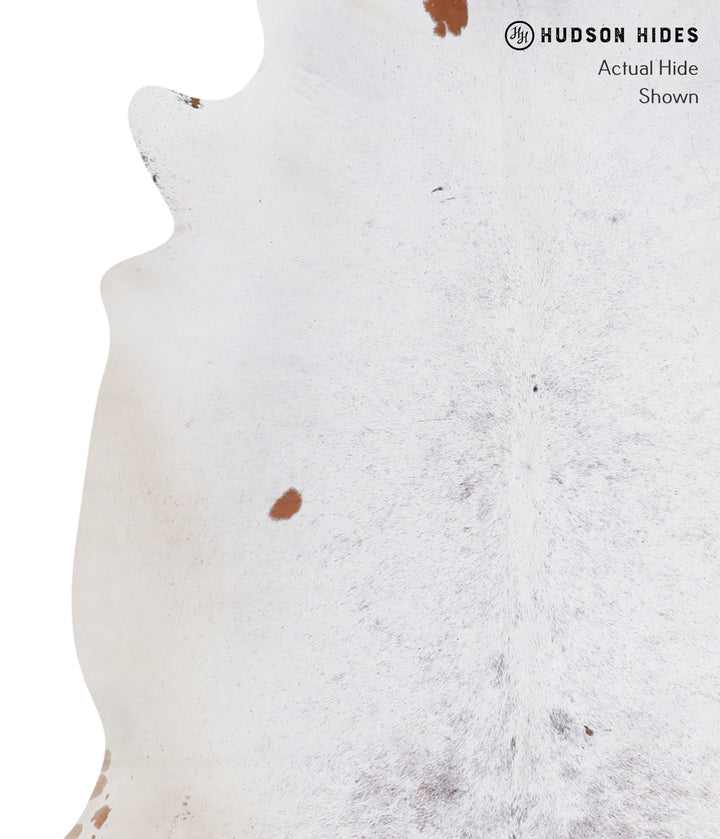 Salt and Pepper Brown X-Large Brazilian Cowhide Rug 7'4"H x 6'3"W #A4692 by Hudson Hides