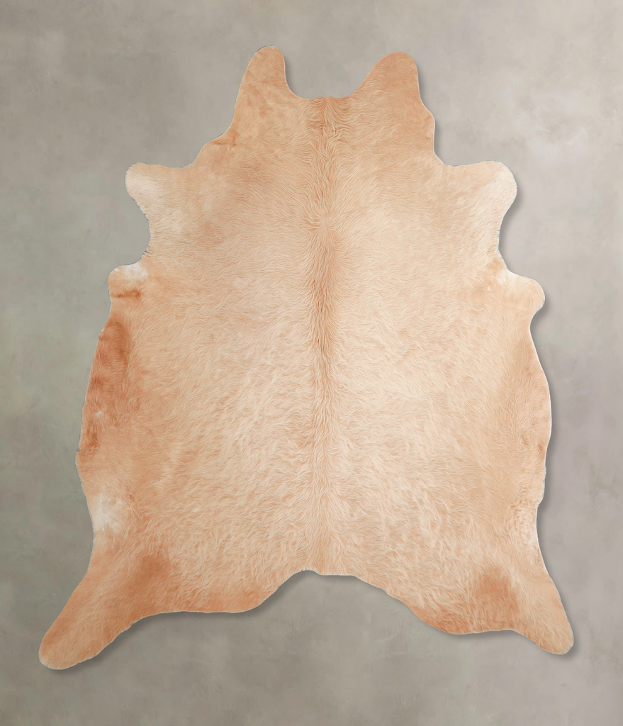 Beige XX-Large Brazilian Cowhide Rug 7'6"H x 7'3"W #A46925 by Hudson Hides