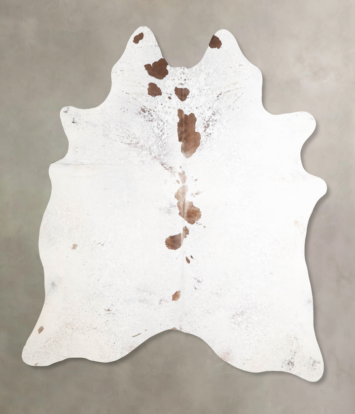 Salt and Pepper Brown X-Large Brazilian Cowhide Rug 7'7"H x 6'6"W #A46928 by Hudson Hides