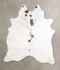 Salt and Pepper Brown X-Large Brazilian Cowhide Rug 7'7