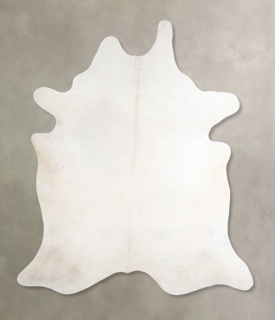 Ivory with Beige XX-Large Brazilian Cowhide Rug 8'5"H x 7'2"W #A46951 by Hudson Hides