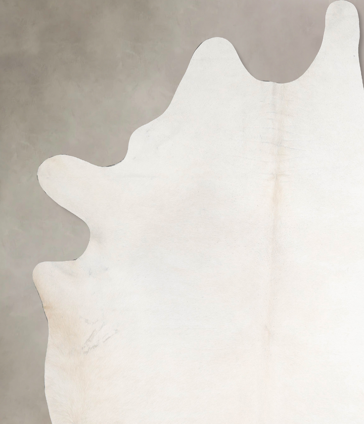 Ivory with Beige XX-Large Brazilian Cowhide Rug 8'5"H x 7'2"W #A46951 by Hudson Hides
