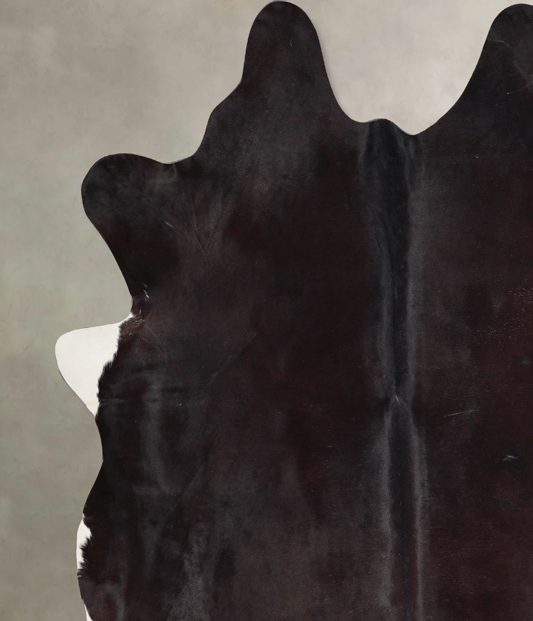 Black and White XX-Large Brazilian Cowhide Rug 7'8"H x 7'2"W #A46952 b