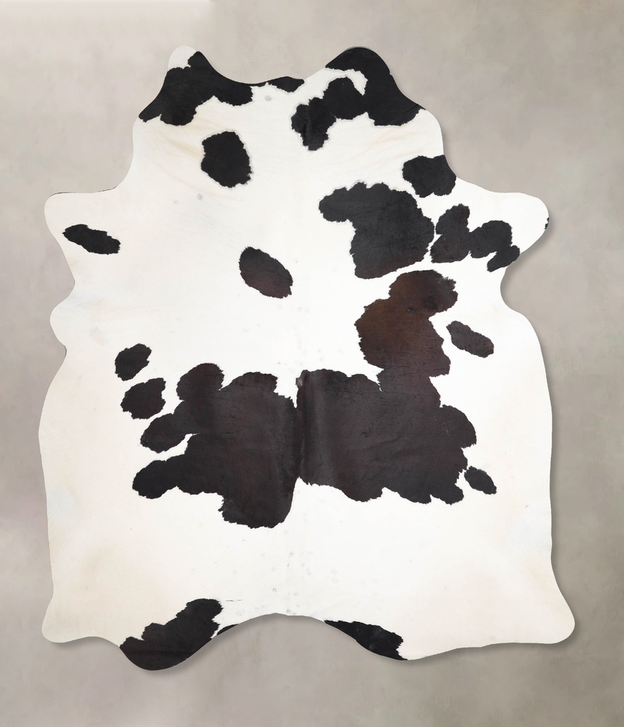 Black and White XX-Large Brazilian Cowhide Rug 8'0"H x 6'6"W #A46955 by Hudson Hides