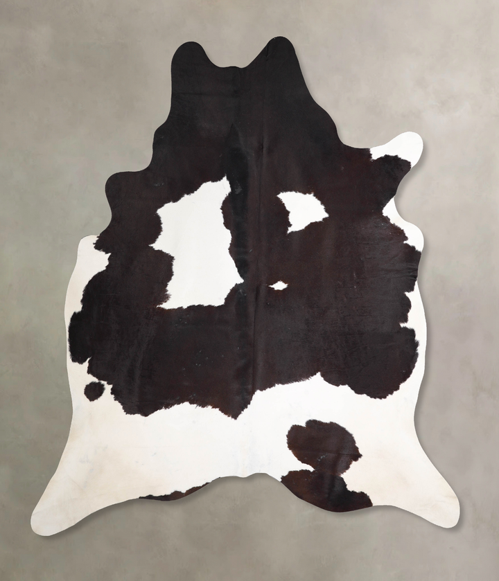 Black and White XX-Large Brazilian Cowhide Rug 8'2"H x 7'1"W #A46959 by Hudson Hides