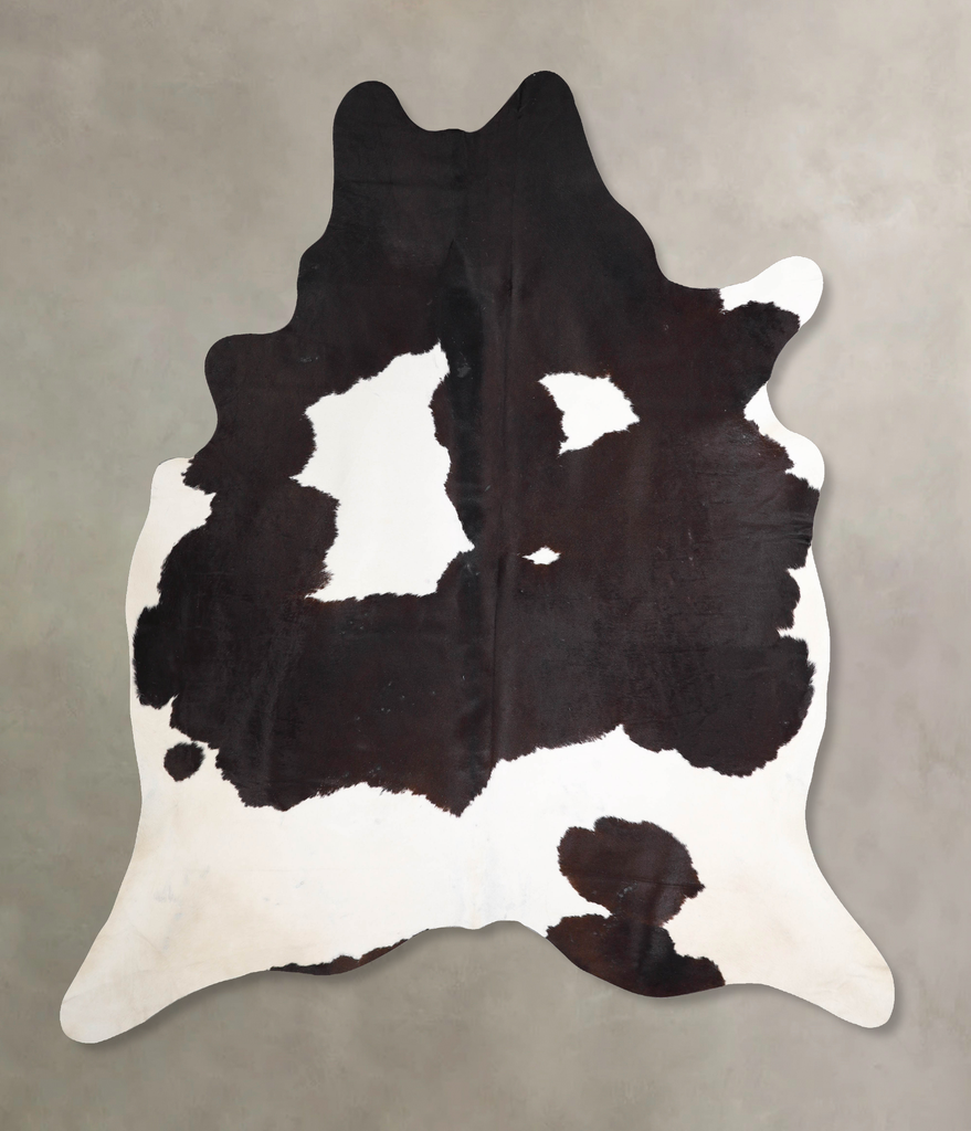 Black and White XX-Large Brazilian Cowhide Rug 8'2"H x 7'1"W #A46959 by Hudson Hides