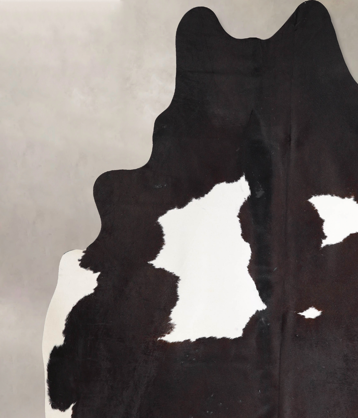 Black and White XX-Large Brazilian Cowhide Rug 8'2"H x 7'1"W #A46959 by Hudson Hides