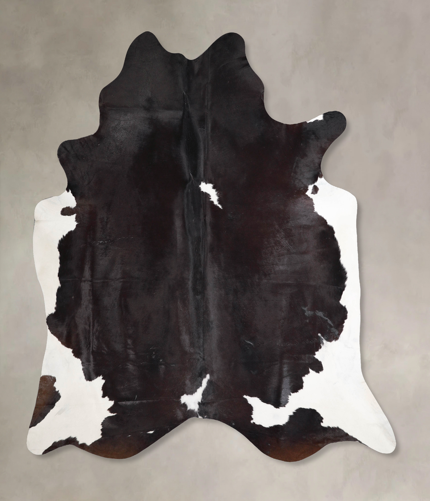 Black and White XX-Large Brazilian Cowhide Rug 7'7"H x 6'10"W #A46961 by Hudson Hides