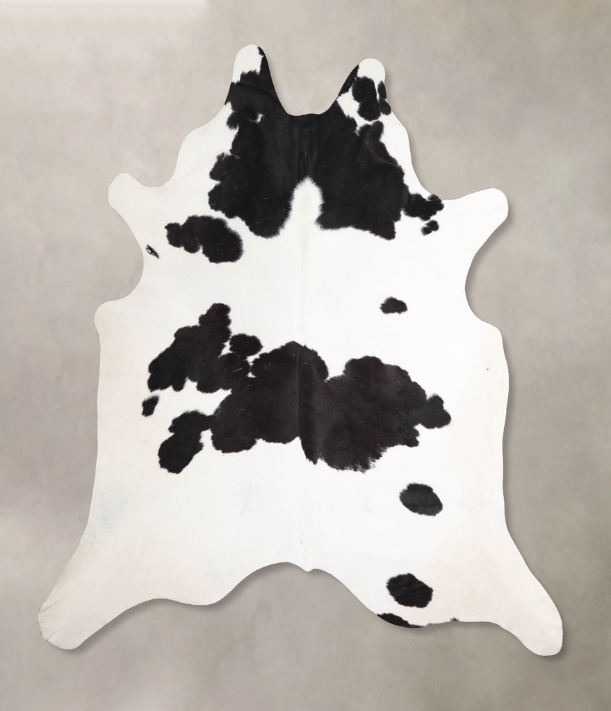 Black and White XX-Large Brazilian Cowhide Rug 7'9"H x 7'5"W #A46965 by Hudson Hides