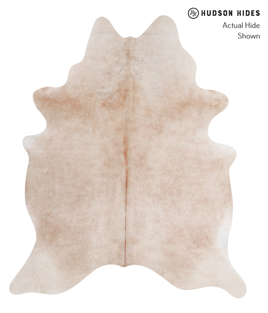 Beige XX-Large Brazilian Cowhide Rug 7'9"H x 6'7"W #A4698 by Hudson Hides