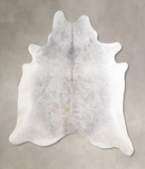 Medium Grey X-Large Brazilian Cowhide Rug 6'10"H x 6'2"W #A46996 by Hudson Hides