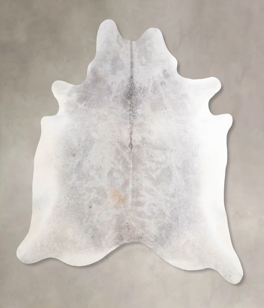 Medium Grey X-Large Brazilian Cowhide Rug 6'10"H x 6'2"W #A46996 by Hudson Hides