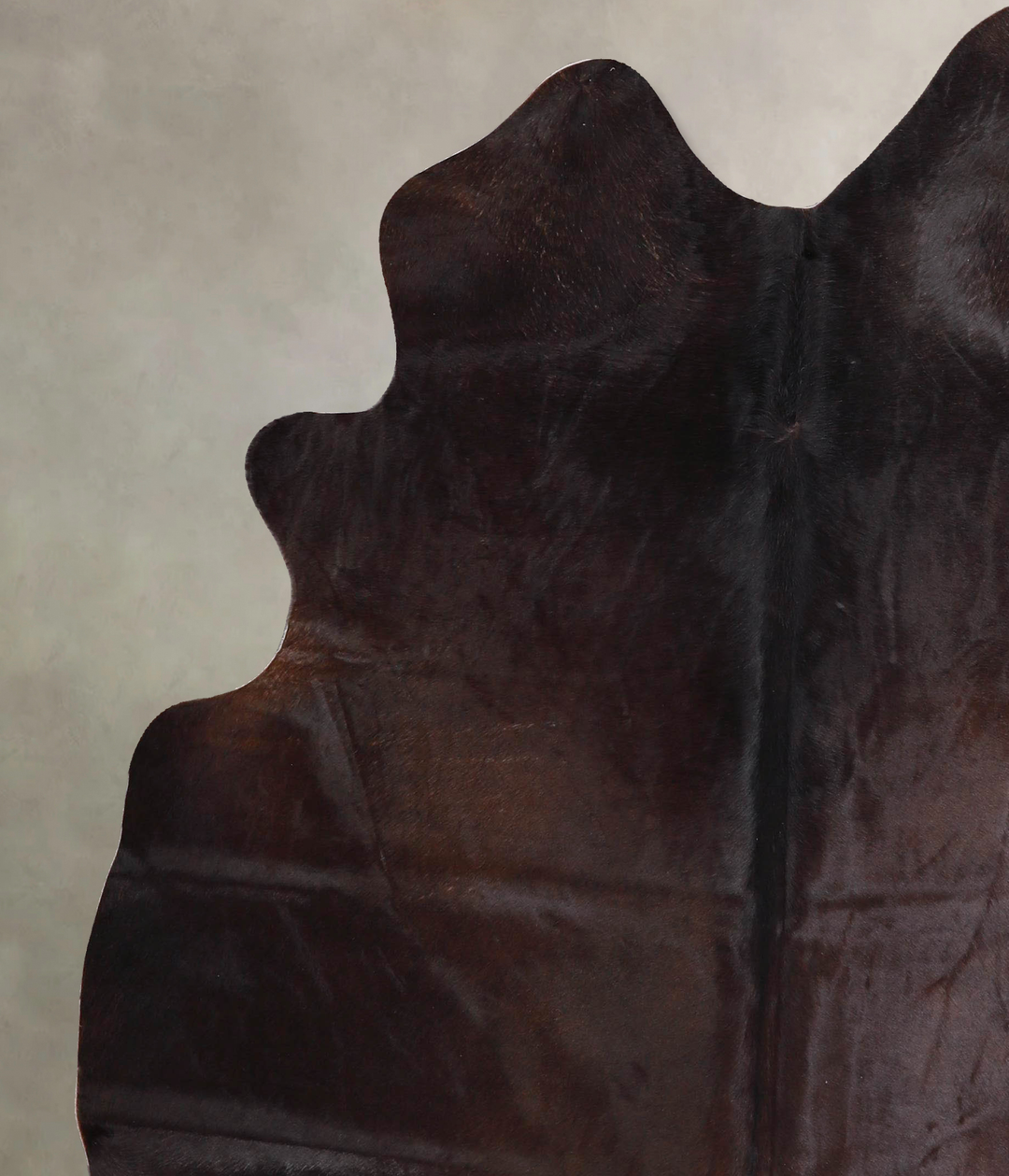 Chocolate Large Brazilian Cowhide Rug 6'10"H x 5'8"W #A47007 by Hudson