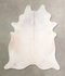Ivory with Beige X-Large Brazilian Cowhide Rug 7'3