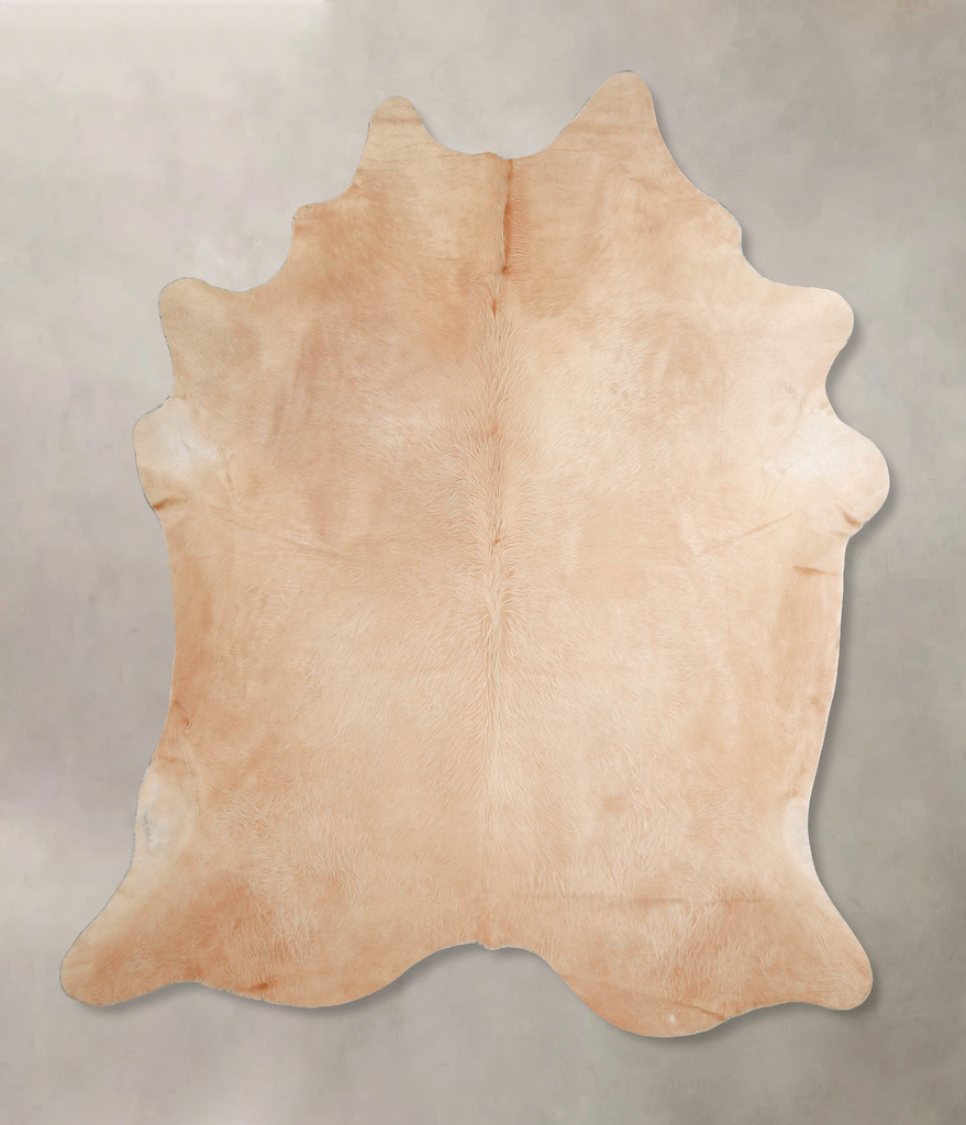 Beige XX-Large Brazilian Cowhide Rug 8'0"H x 7'4"W #A47013 by Hudson Hides