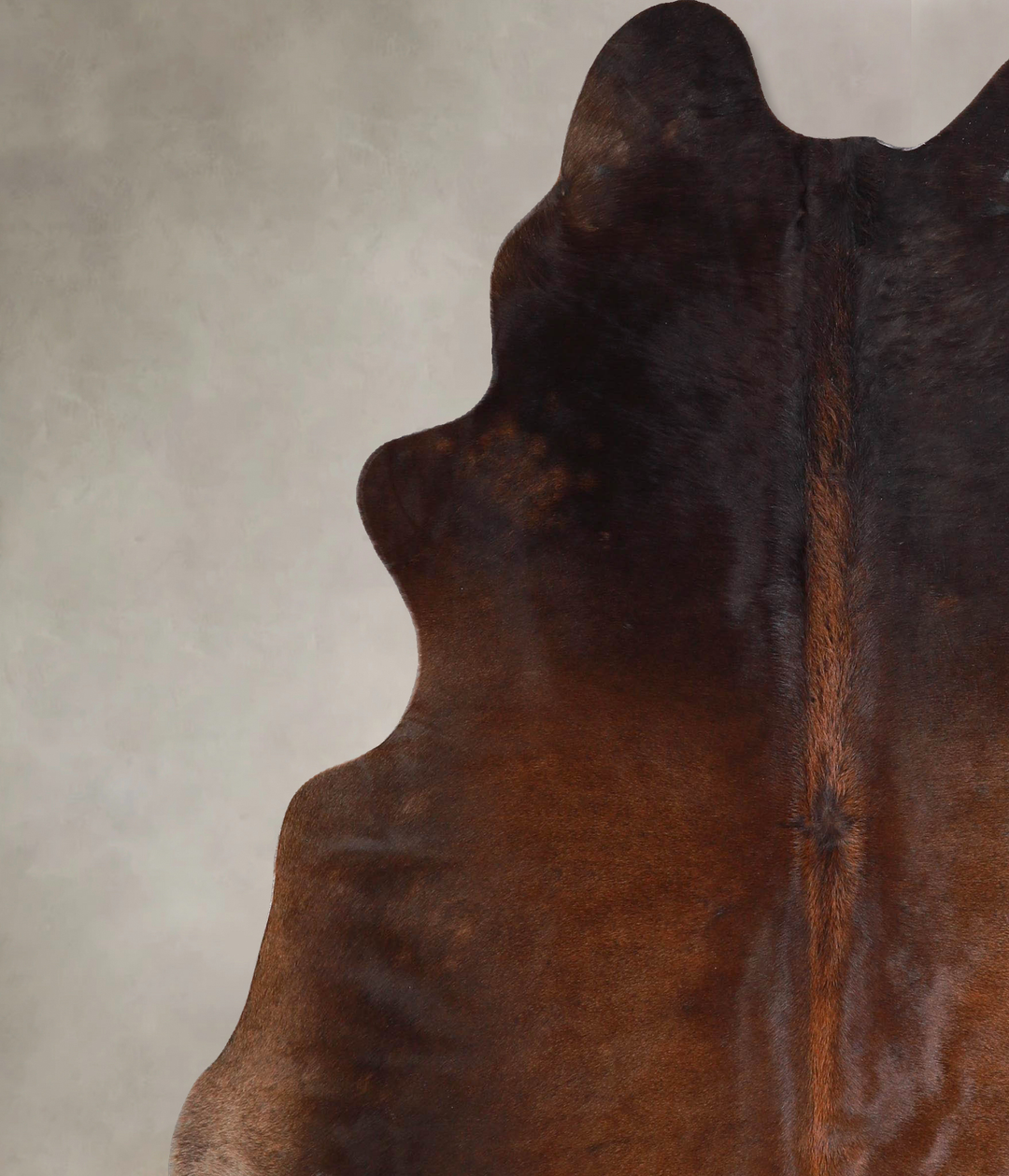 Chocolate X-Large Brazilian Cowhide Rug 7'0"H x 6'4"W #A47020 by Hudso
