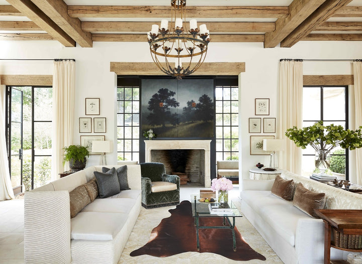Chocolate X-Large Brazilian Cowhide Rug 7'0"H x 6'4"W #A47020 by Hudson Hides