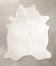 Ivory with Beige X-Large Brazilian Cowhide Rug 7'6"H x 6'7"W #A47048 by Hudson Hides