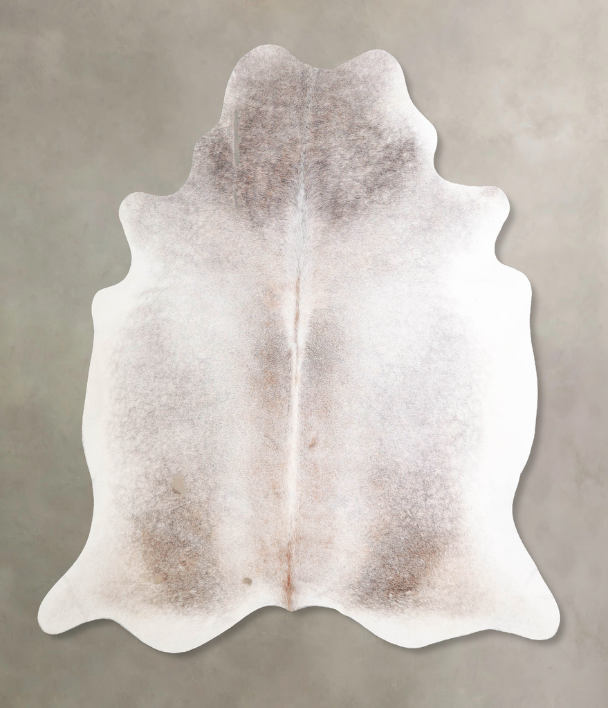 Grey with Beige X-Large Brazilian Cowhide Rug 6'7"H x 6'3"W #A47049 by Hudson Hides
