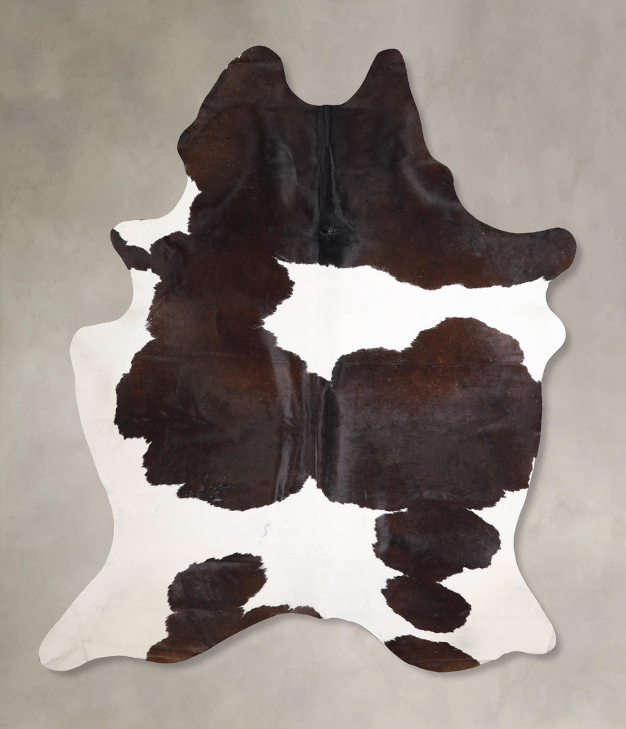 Chocolate and White XX-Large Brazilian Cowhide Rug 8'3"H x 6'5"W #A47055 by Hudson Hides