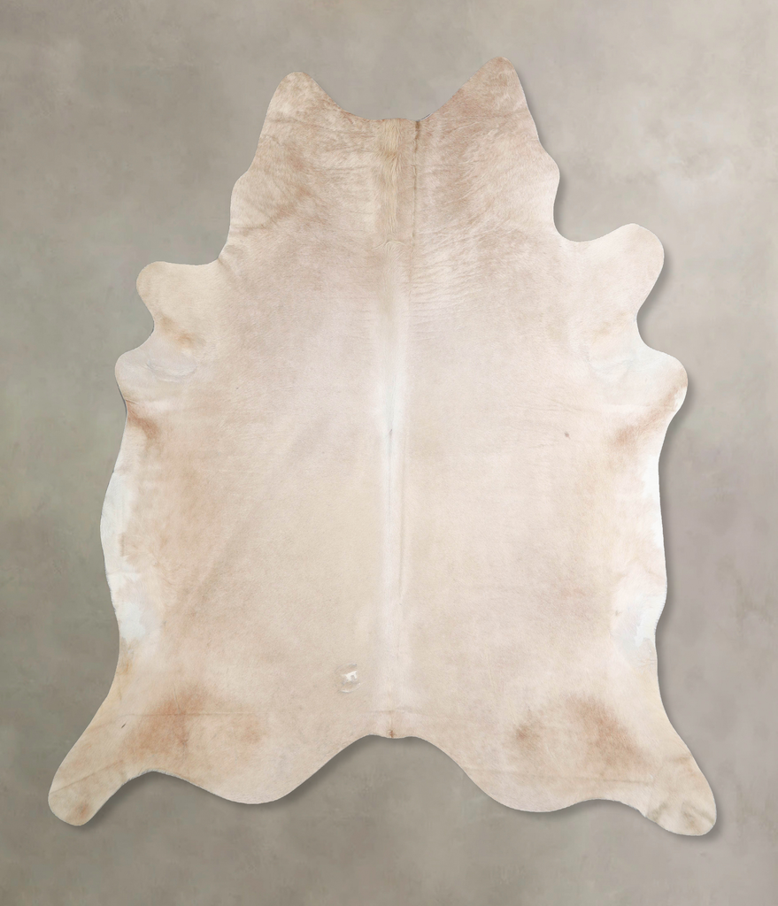 Champagne XX-Large Brazilian Cowhide Rug 7'8"H x 6'8"W #A47059 by Hudson Hides