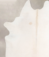 Ivory with Beige XX-Large Brazilian Cowhide Rug 7'11"H x 7'0"W #A47061 by Hudson Hides