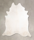 Ivory with Beige XX-Large Brazilian Cowhide Rug 8'0"H x 7'6"W #A47062 by Hudson Hides