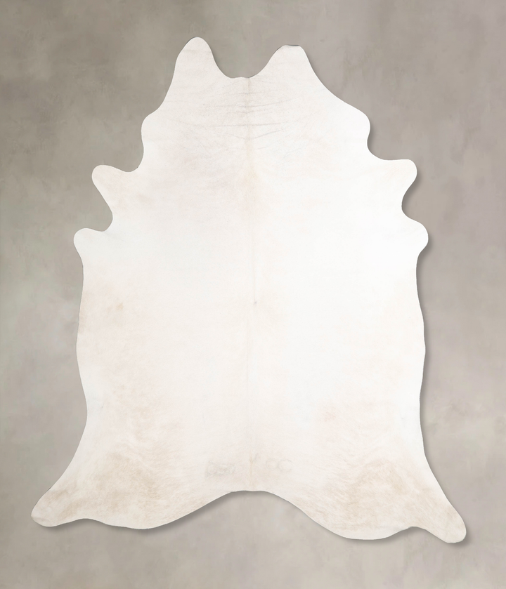Ivory with Beige XX-Large Brazilian Cowhide Rug 8'0"H x 7'6"W #A47062 by Hudson Hides
