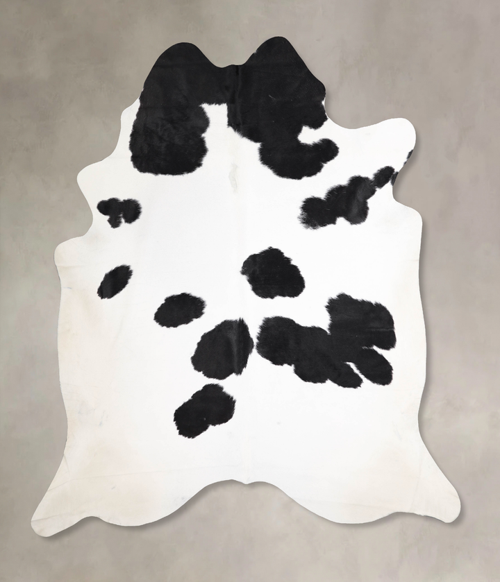 Black and White XX-Large Brazilian Cowhide Rug 8'3"H x 7'9"W #A47064 by Hudson Hides