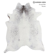 Salt and Pepper Black X-Large Brazilian Cowhide Rug 7'4"H x 5'11"W #A4707 by Hudson Hides