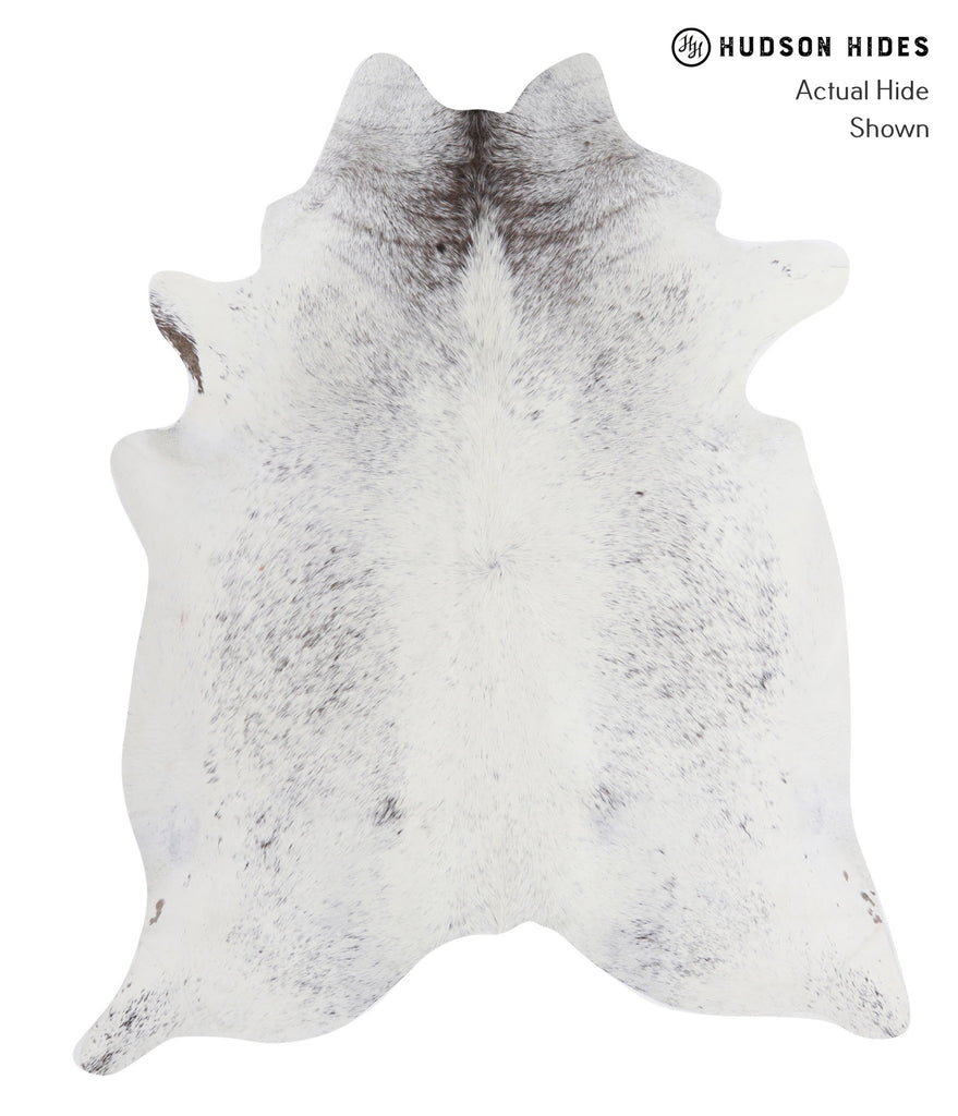 Salt and Pepper Black X-Large Brazilian Cowhide Rug 7'4"H x 5'11"W #A4707 by Hudson Hides
