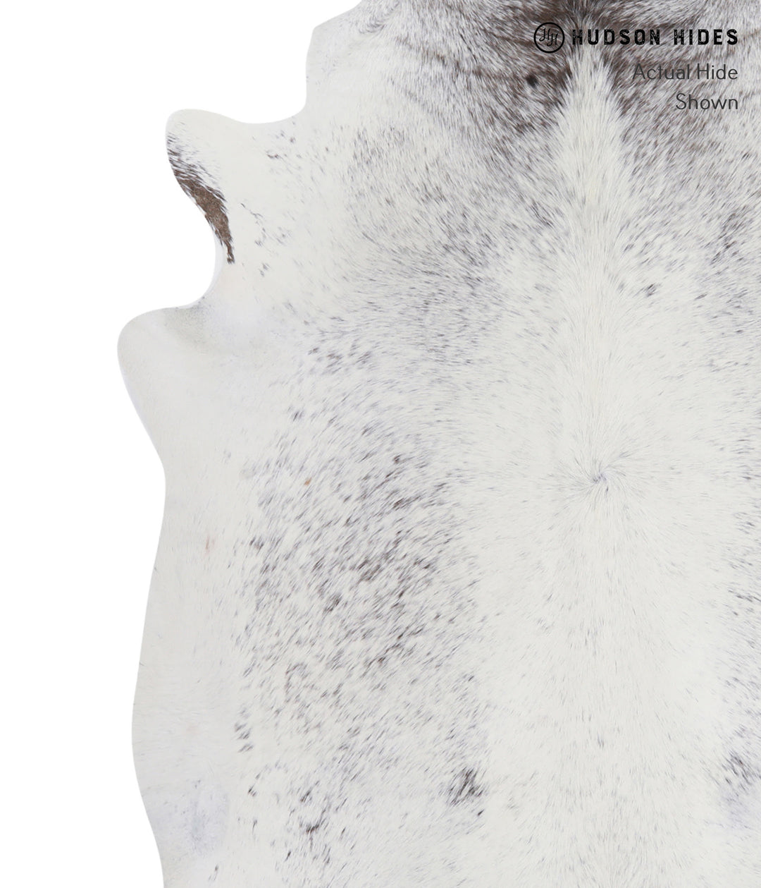 Salt and Pepper Black X-Large Brazilian Cowhide Rug 7'4"H x 5'11"W #A4