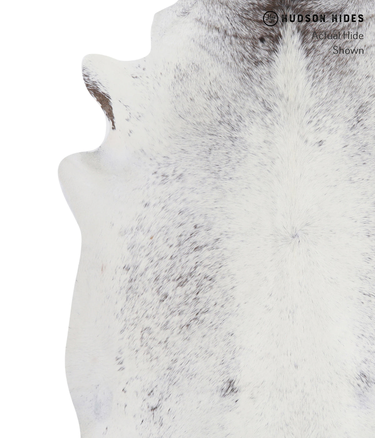 Salt and Pepper Black X-Large Brazilian Cowhide Rug 7'4"H x 5'11"W #A4707 by Hudson Hides