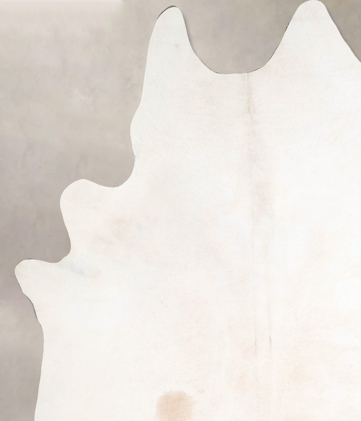 Ivory with Beige XX-Large Brazilian Cowhide Rug 8'8"H x 7'5"W #A47078 by Hudson Hides