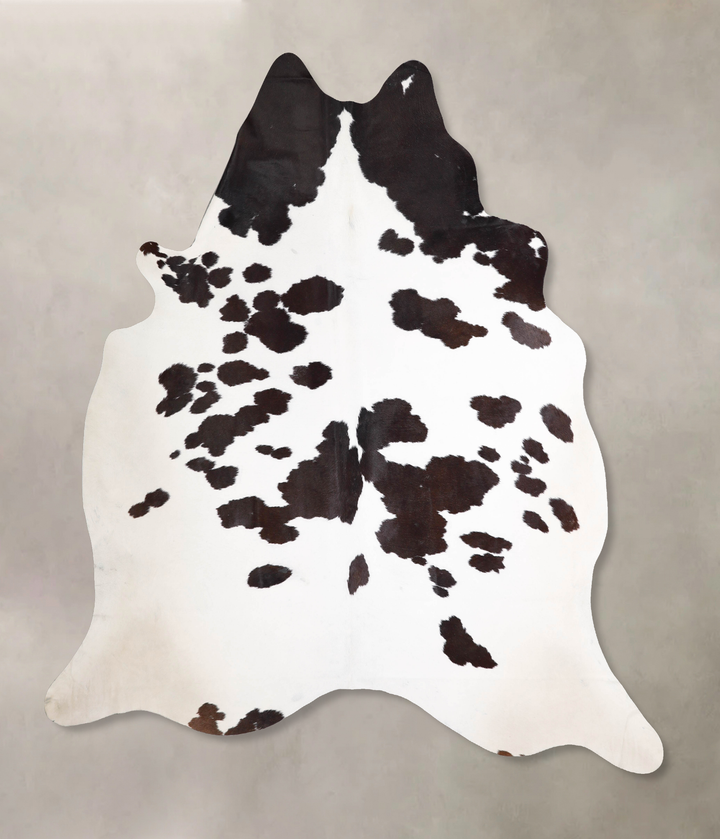 Black and White XX-Large Brazilian Cowhide Rug 8'1"H x 7'4"W #A47089 by Hudson Hides
