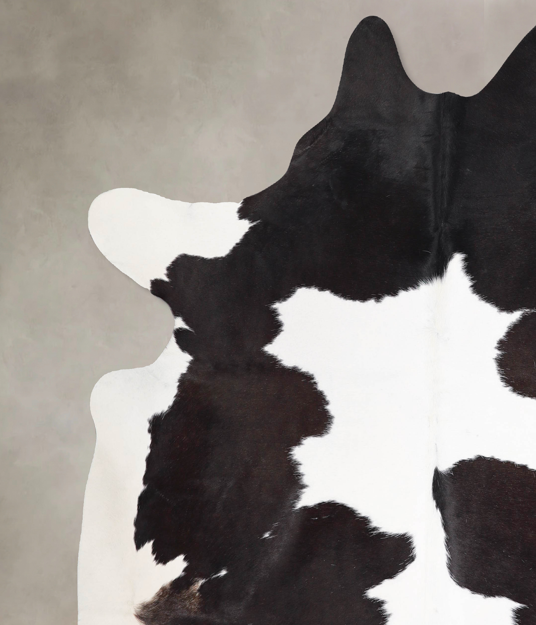 Black and White X-Large Brazilian Cowhide Rug 7'5"H x 6'8"W #A47098 by