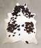Chocolate and White XX-Large Brazilian Cowhide Rug 7'11