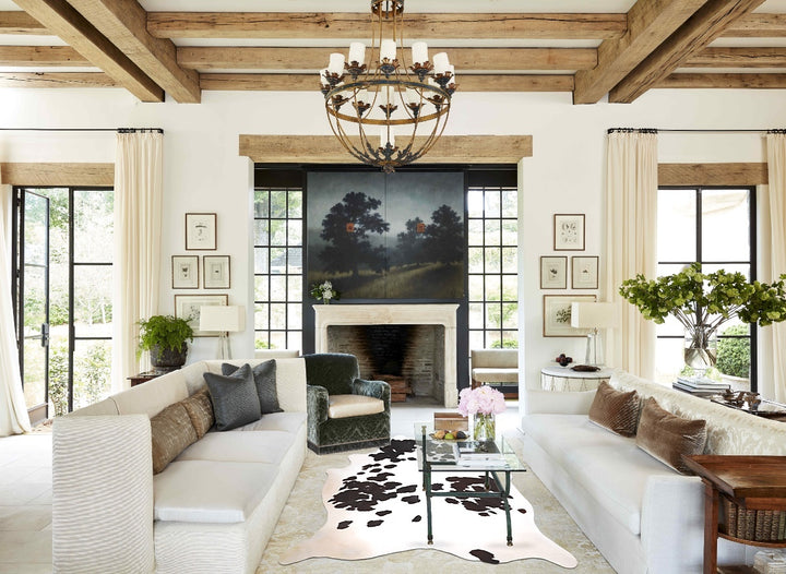 Chocolate and White XX-Large Brazilian Cowhide Rug 7'11"H x 6'7"W #A47099 by Hudson Hides