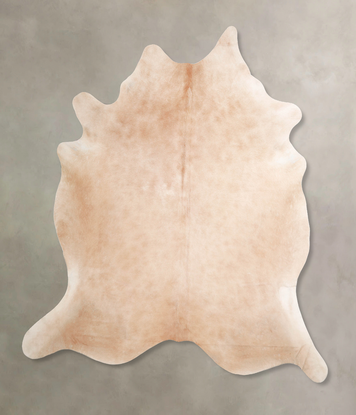 Beige XX-Large Brazilian Cowhide Rug 8'0"H x 7'5"W #A47104 by Hudson Hides