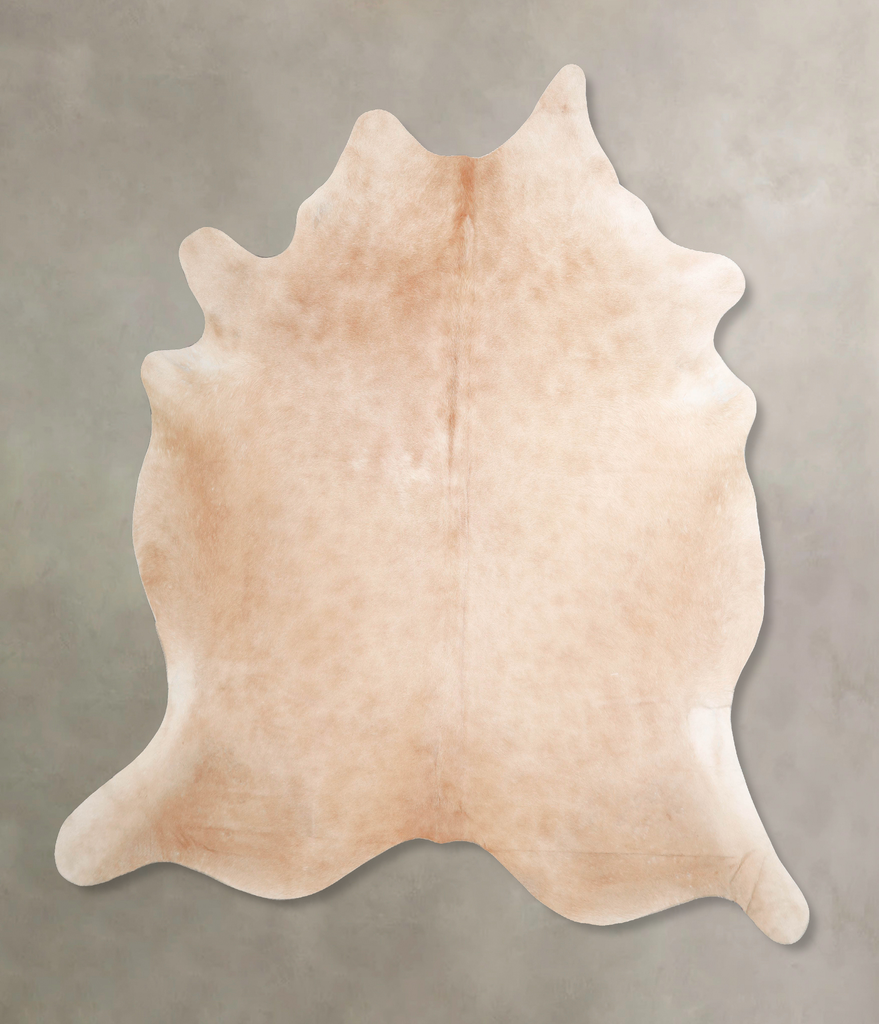 Beige XX-Large Brazilian Cowhide Rug 8'0"H x 7'5"W #A47104 by Hudson Hides