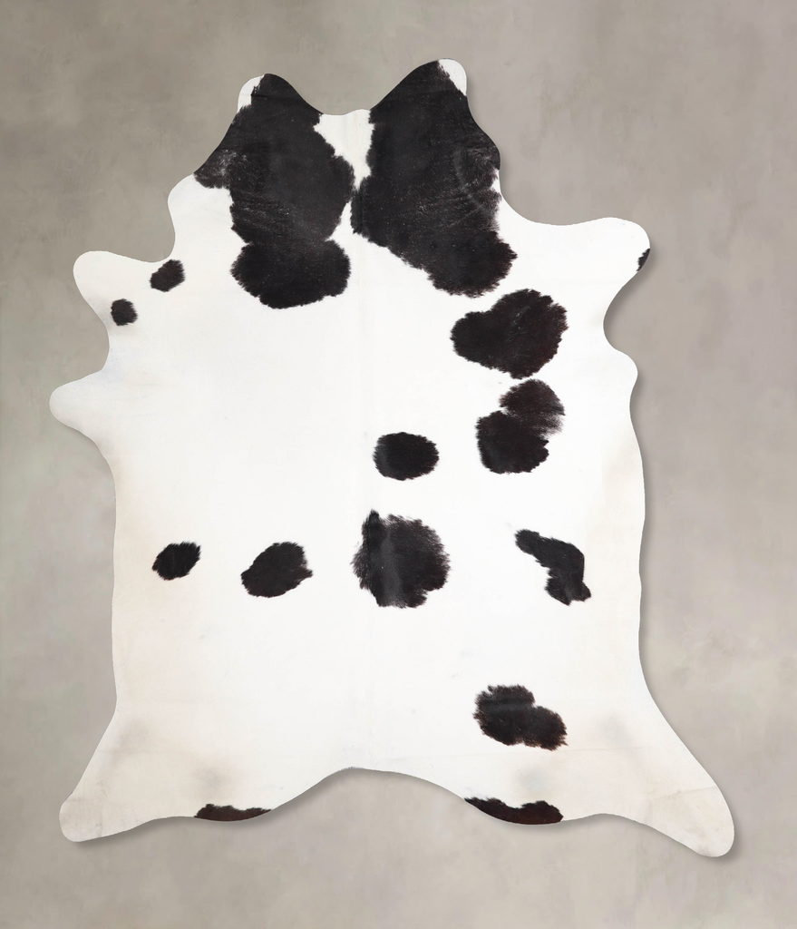 Black and White XX-Large Brazilian Cowhide Rug 8'4"H x 6'10"W #A47107 by Hudson Hides