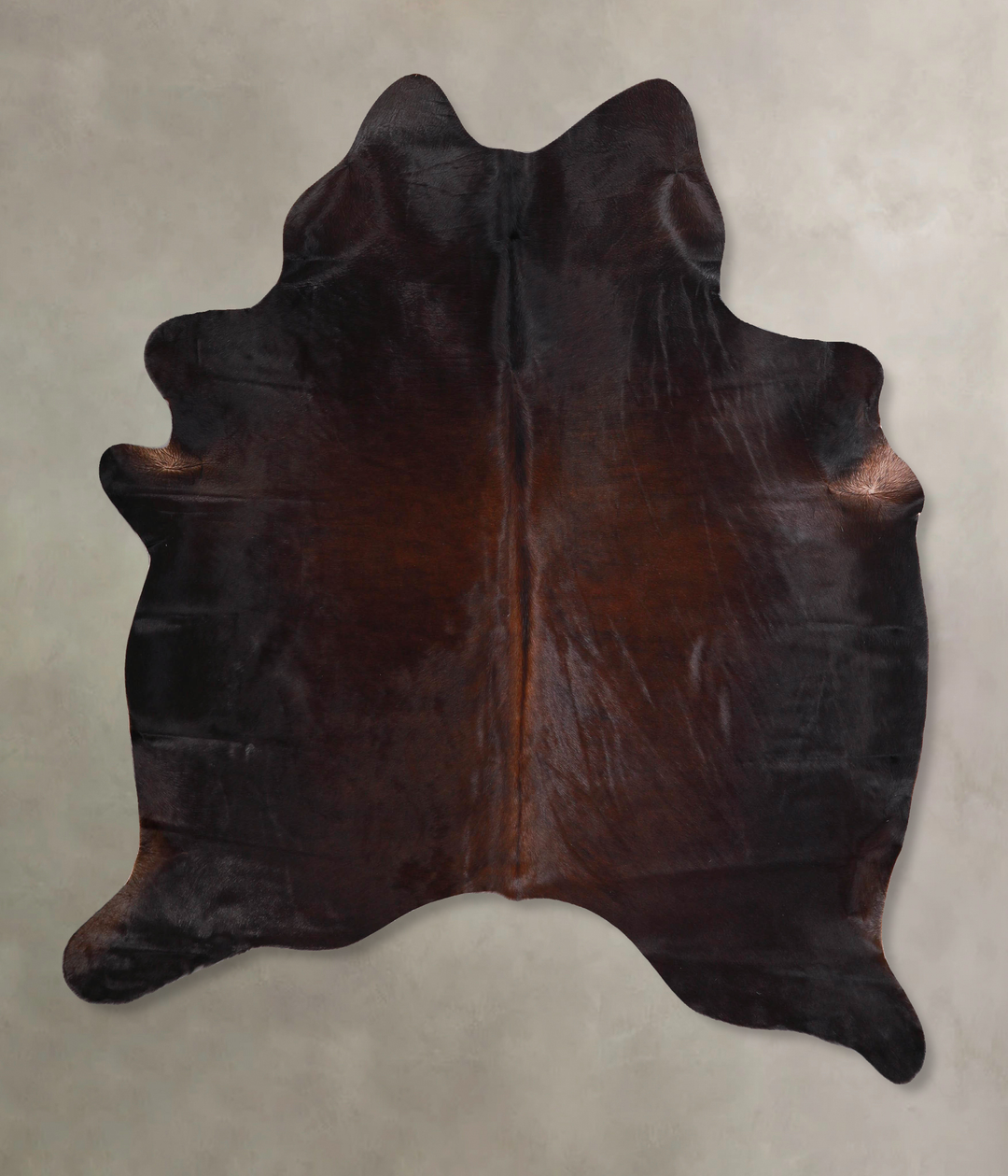 Chocolate Large Brazilian Cowhide Rug 6'6"H x 5'8"W #A47110 by Hudson 