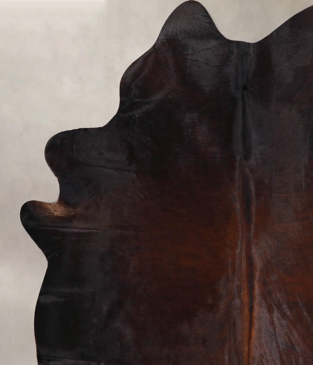 Chocolate Large Brazilian Cowhide Rug 6'6"H x 5'8"W #A47110 by Hudson 