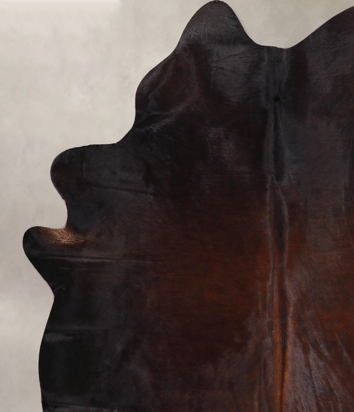 Chocolate Large Brazilian Cowhide Rug 6'6"H x 5'8"W #A47110 by Hudson Hides