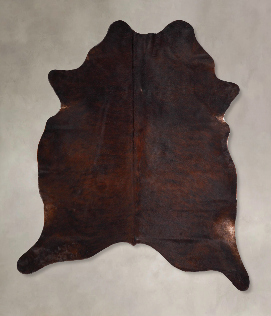 Dark Brindle X-Large Brazilian Cowhide Rug 6'7"H x 6'1"W #A47112 by Hu
