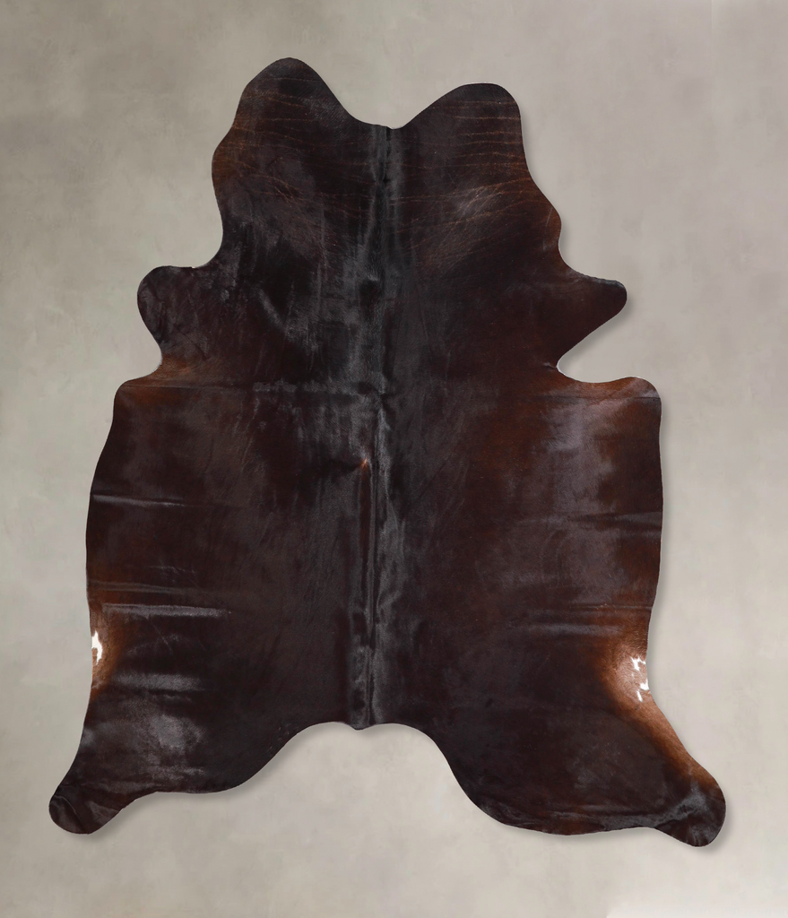 Chocolate Large Brazilian Cowhide Rug 6'6"H x 5'10"W #A47113 by Hudson Hides